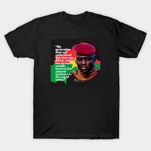 Ibrahim Traoré of Burkina Faso - Quote T-Shirt